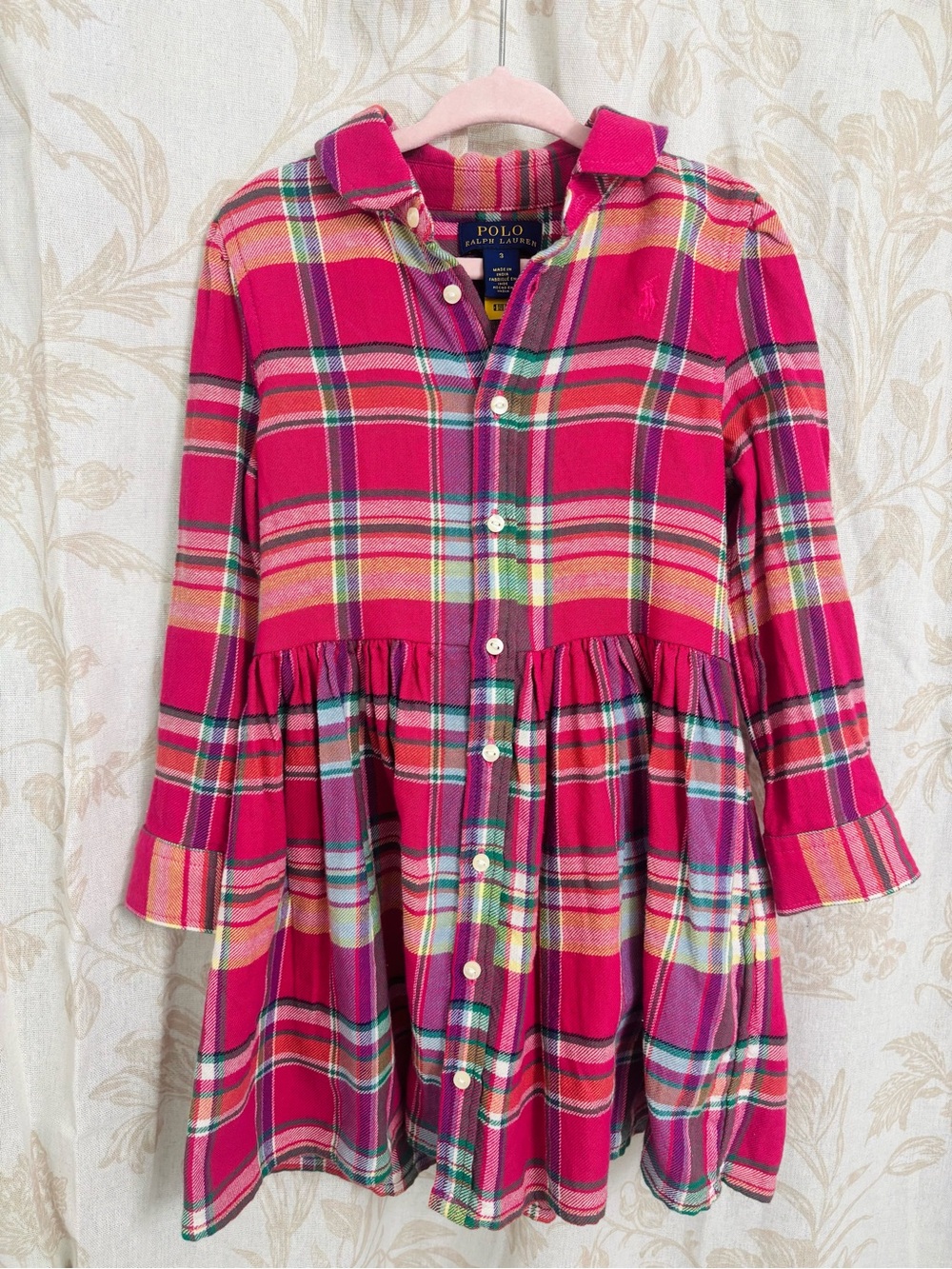Polo by Ralph Lauren Pink Plaid Dress